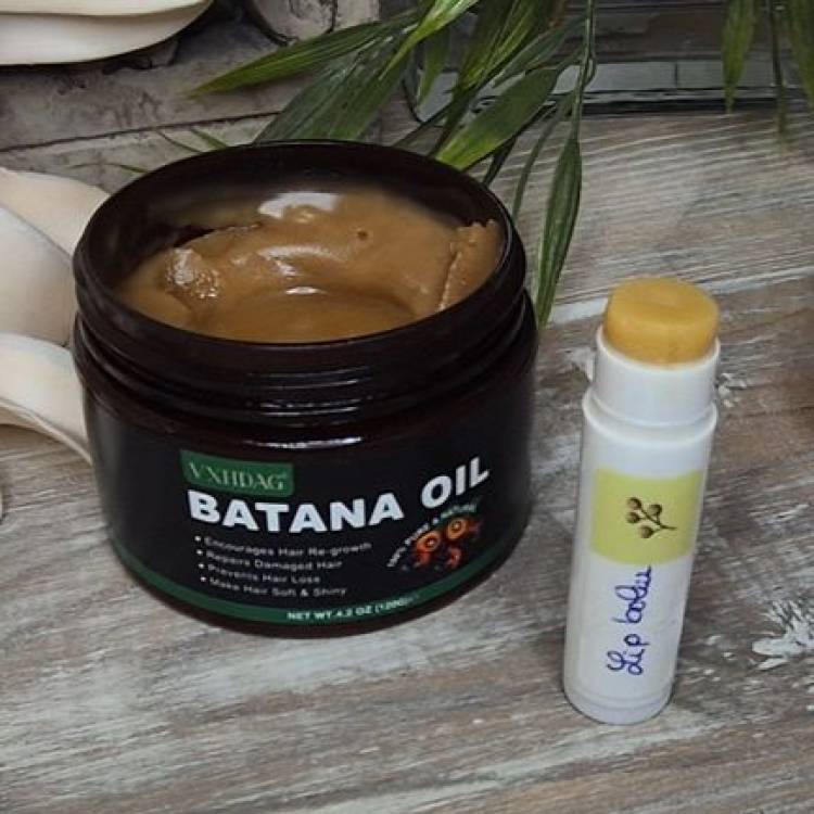 DIY  Lip Balm with Batana Oil and Ceramides